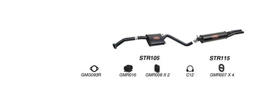 Redback Exhaust 2 1/2" Complete System for Holden Calais (09/1991 - 09/1997), Commodore (09/1991 - 1997) - Brixton 4x4 - Buy Online Now!